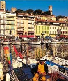 Cannes: Alter Hafen und Iles de Lérins (Alpes-Maritimes) Provence, Süd-Frankreich