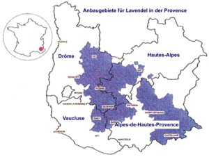 Lavendel-Regionen Provence