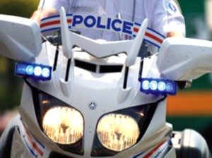 Polizei-Motorräder in Aix-en-Provence