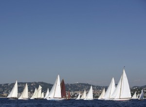 Segeln vor Cannes (Provence) Cote d' Azur Segel-Regatten